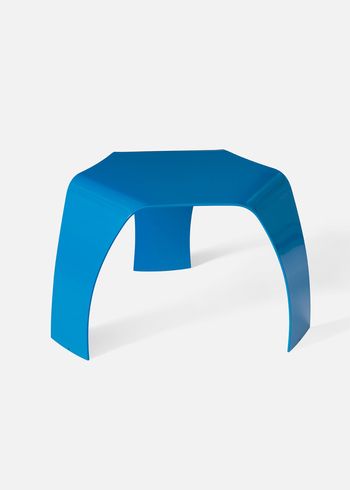 A. Petersen - Stool - Metal Stool by Ole Schjøll - Blue