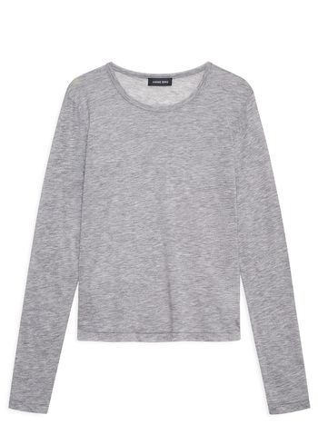 Anine Bing - Blouse - Sylvie Long Sleeve Tee - Grey