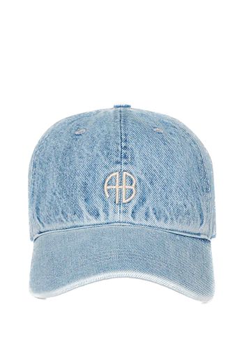 Anine Bing - Cap - Jeremy Baseball Cap - Bleached Blue Denim Washed Blue