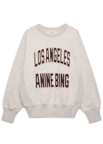 Anine Bing - Sweatshirt - Harry Shrunken Sweatshirt - Oatmeal Melange / Beige