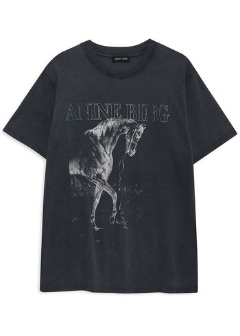 Anine Bing - T-shirt - Lili Tee - Washed Black Horse