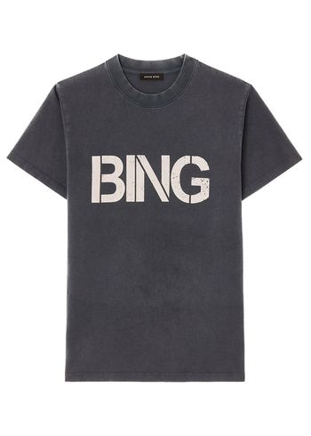 Anine Bing - T-shirt - Walker Tee - Vintage Black - Stencil