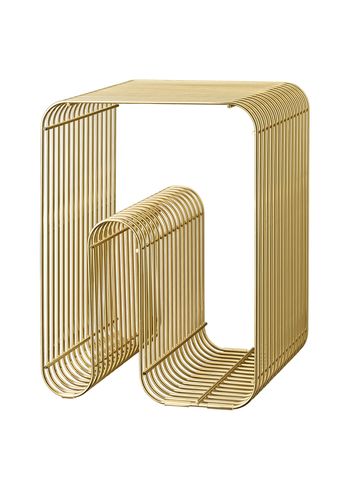 AYTM - Stool - CURVA Stool and Shelf - Gold