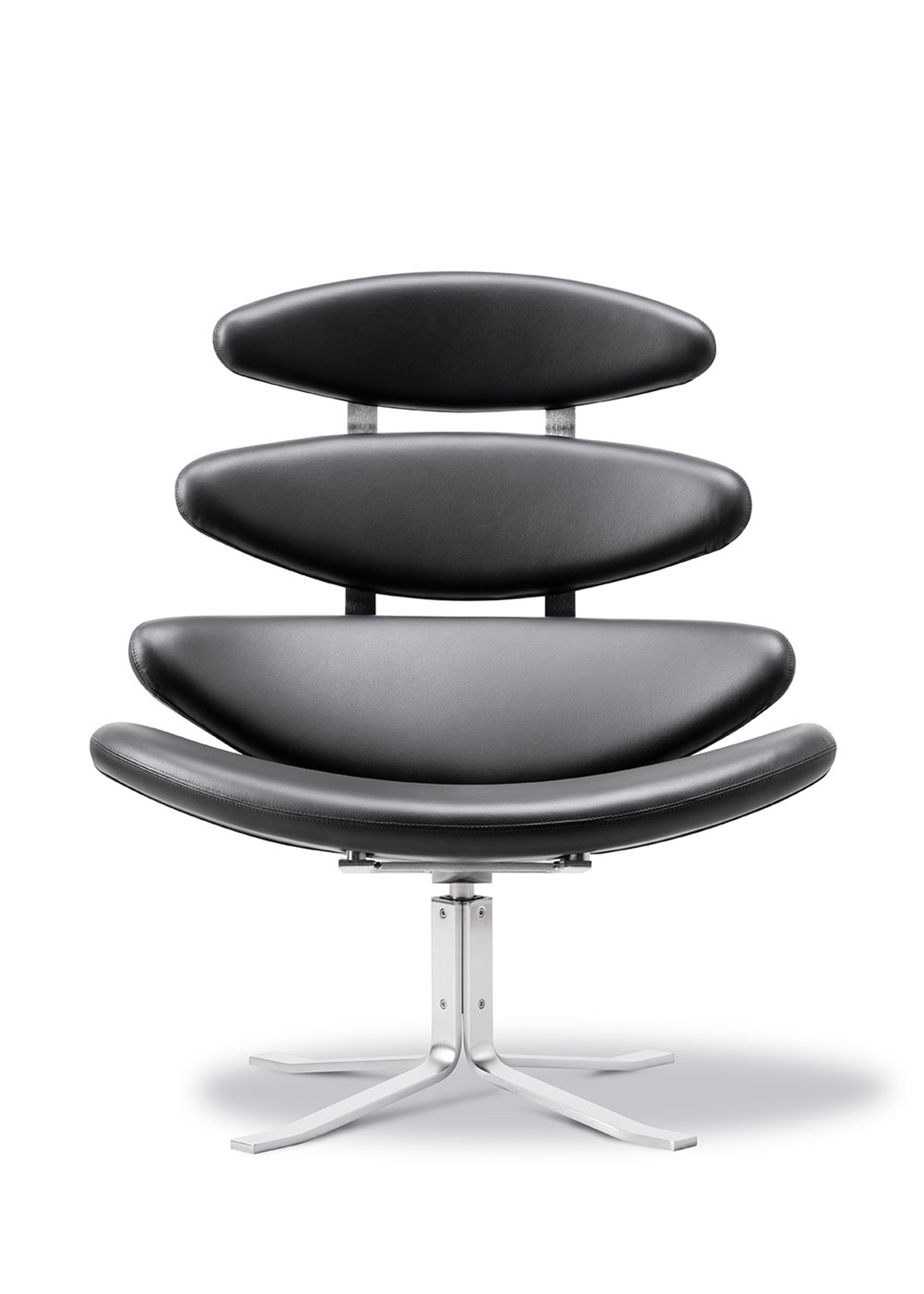 Fredericia Furniture - Armchair - Corona Chair 5000 by By Poul M. Volther - Omni 301 Black