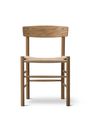 Fredericia Furniture - Dining chair - J39 Mogensen Chair 3239 by Børge Mogensen - Soaped Beech / Natural Paper Cord