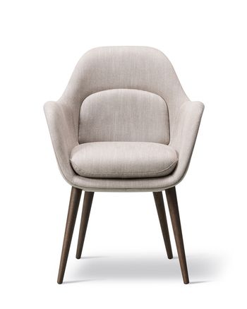 Fredericia Furniture - Chair - Swoon Dining Chair 1777 by Space Copenhagen - Sinequanon 001 / Smoked Stained Oak