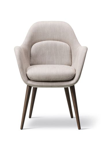 Fredericia Furniture - Chair - Swoon Dining Chair 1777 by Space Copenhagen - Sinequanon 001 / Smoked Stained Oak