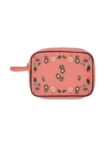 HABIBA - Make-up bag - Flora Makeup Clutch - BERRY