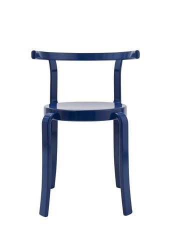 Magnus Olesen - Dining chair - 8000 Series Chair - Lacquered beech / Retro blue