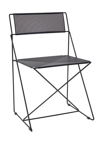 Magnus Olesen - Dining chair - X-Line Chair - Steel, painted / Black