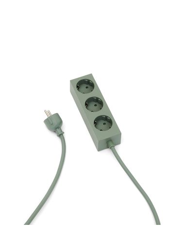 Pedestal - Power Socket - Power Bar - Mossy Green