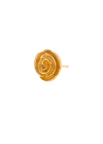 Pernille Corydon - Earring - Rose Earstick - Gold Plated Recycled Sterling Silver