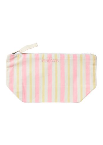 Stine Goya - Make-up bag - Make Up Bag - Lemon & Rose Stripes
