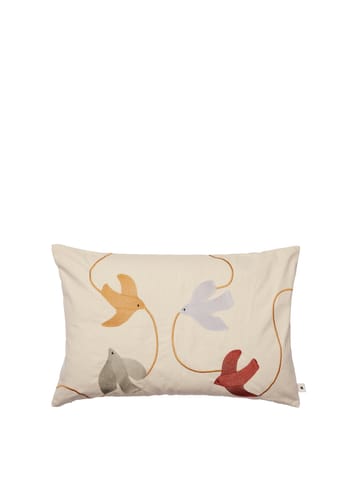 Ferm Living - Children's pillow - Swif Bird Embroidered Cushion - Multi