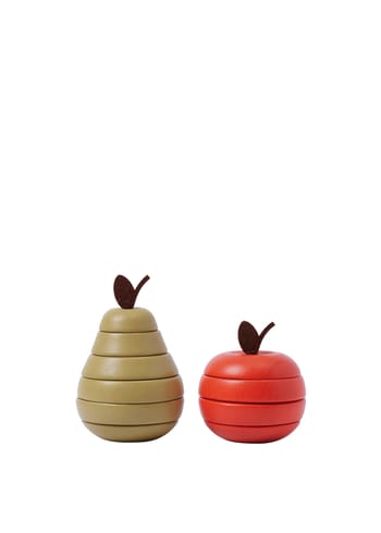 Ferm Living - Toys - Stacking Apple And Pear - Multi