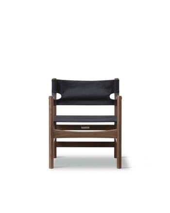 Fredericia Furniture - Lounge chair - Canvas 21 Chair - Smoked oak, oil, FSC Mix 70% - Black canvas