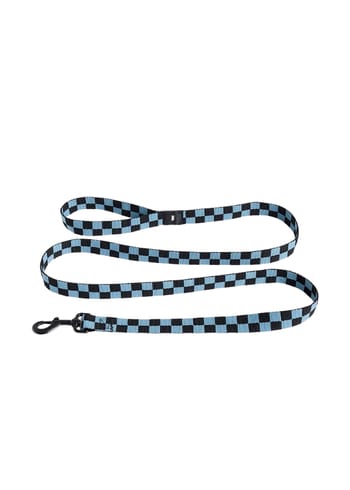 HAY - Dog collars - Dogs Leash | Flat Check - Blue, Black -