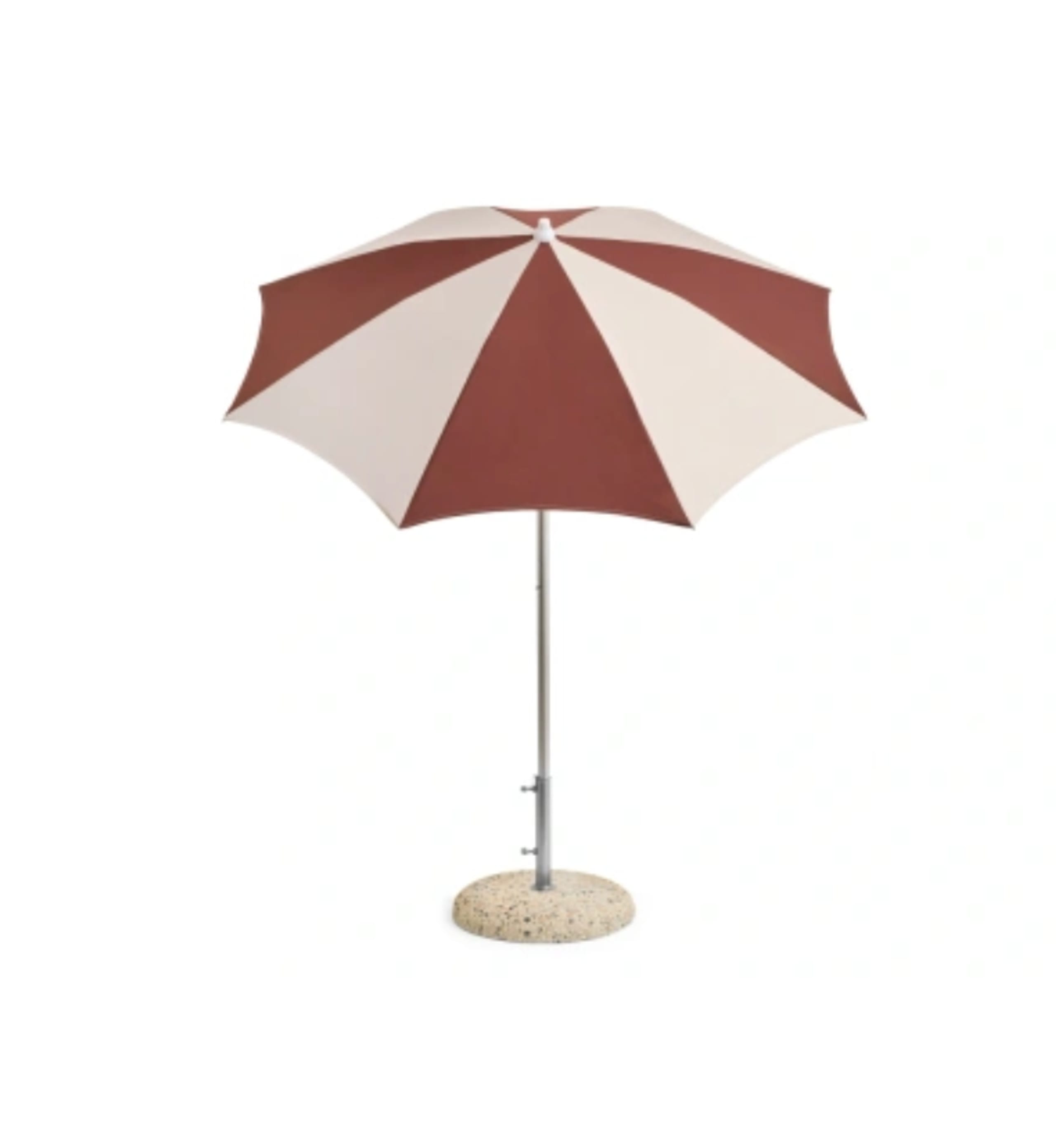 HAY - Parasol - Terrazza Parasol - Octagon - Off-white and burgundy