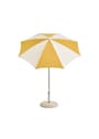 HAY - Parasol - Terrazza Parasol - Octagon - Off-white and burgundy