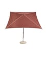 HAY - Parasol - Terrazza Parasol - Octagon - Off-white and burgundy