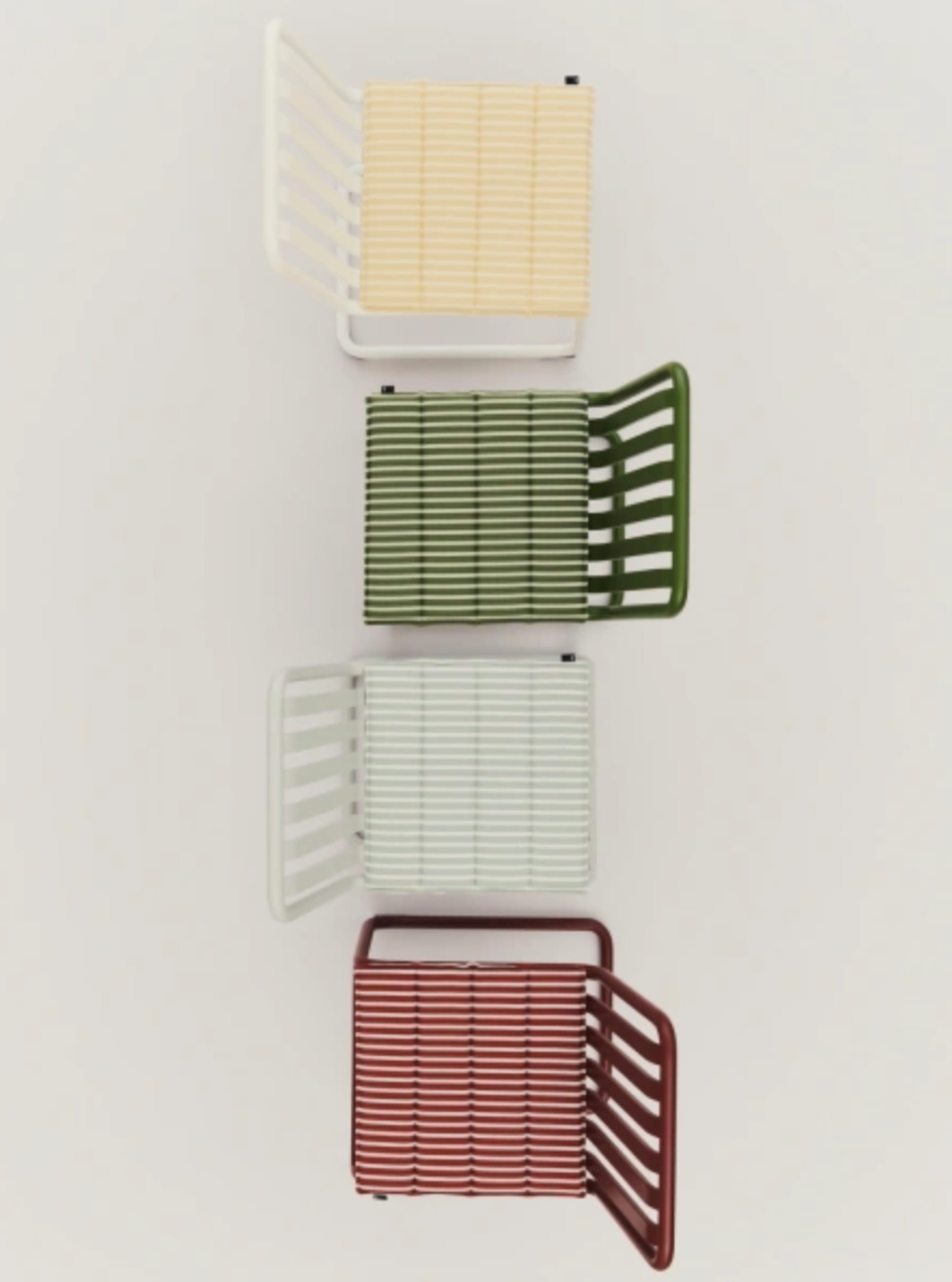 HAY - Pillow - Terrazza Seat Cushion - 40 x 40 - Grey bold stripe