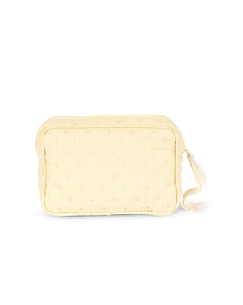 Konges Sløjd - Cream puffs - Seersucker Small Toiletry Bag - BANANA CREPE