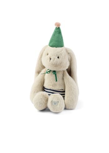 LIEWOOD - Bed Guard - Bertrand Rabbit Celebration Teddy - Mist / Blue stripe mix